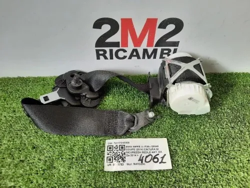 Cintura DI Sicurezza Sedile ANT DX 72117243308 Bmw Serie 4 F36 GRAN Coupe 2014