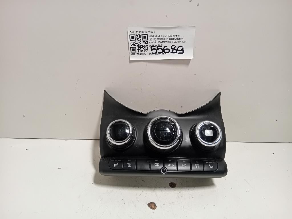 Modulo Comando Riscaldamento Clima 6131681971501 Mini MINI Cooper F56 2018