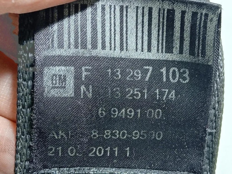 Cintura DI Sicurezza Sedile ANT DX 619668400A Chevrolet Orlando 2011