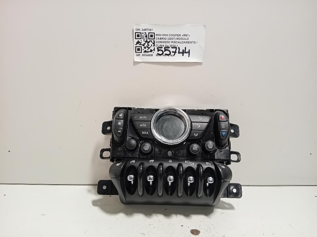 Modulo Comando Riscaldamento Clima 3457367 Mini MINI Cooper R57 Cabrio 2007