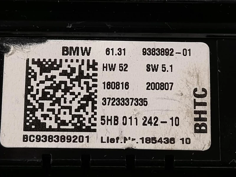 Modulo Comando Riscaldamento Clima 6131 9383892-01 Mini MINI ONE F55 2014