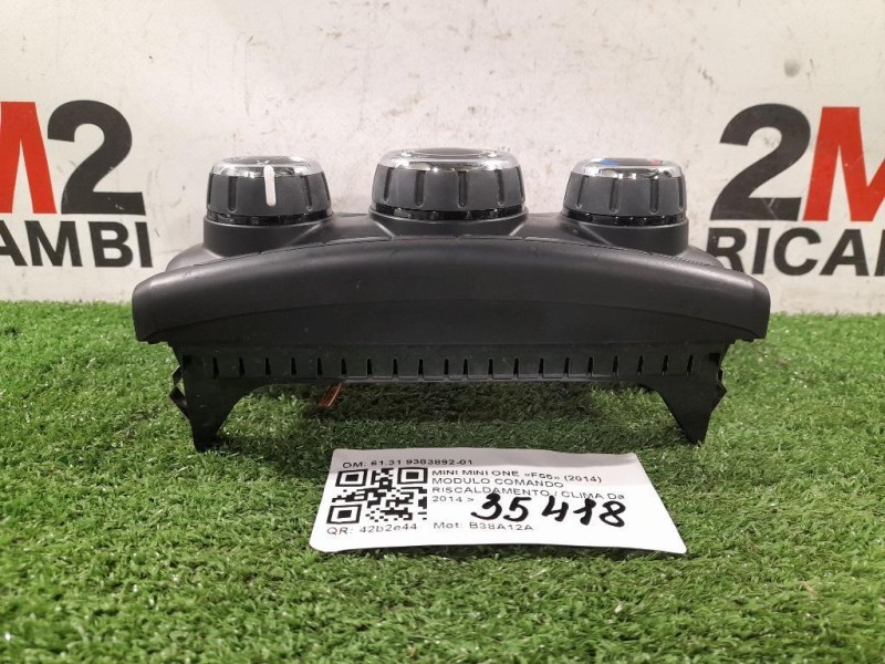 Modulo Comando Riscaldamento Clima 6131 9383892-01 Mini MINI ONE F55 2014
