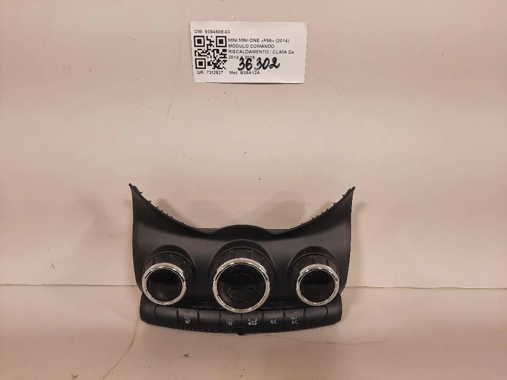 Modulo Comando Riscaldamento Clima 9354509-03 Mini MINI ONE F55 2014
