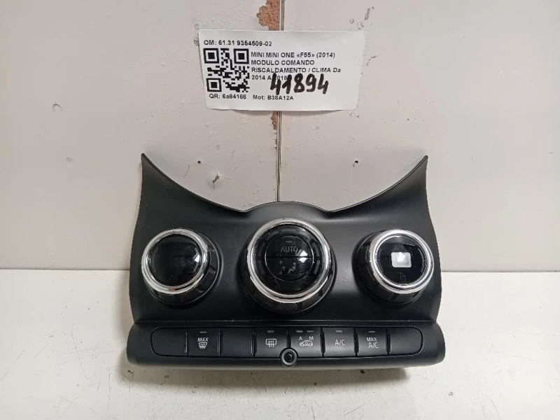 Modulo Comando Riscaldamento Clima 61319354509 Mini MINI ONE F55 2014