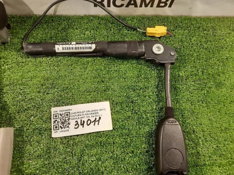 Cintura DI Sicurezza Sedile ANT DX 100X090RH Chevrolet Orlando 2011