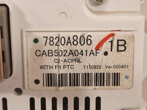 Modulo Comando Riscaldamento Clima 7820A806 Mitsubishi ASX I 2010