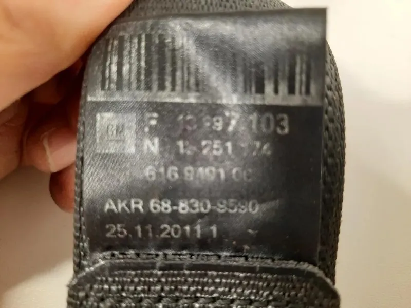 Cintura DI Sicurezza Sedile ANT DX 619668400A Chevrolet Orlando 2011