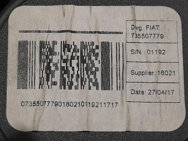 Cintura DI Sicurezza Sedile ANT DX 735507779 Citroen Jumper III 2014