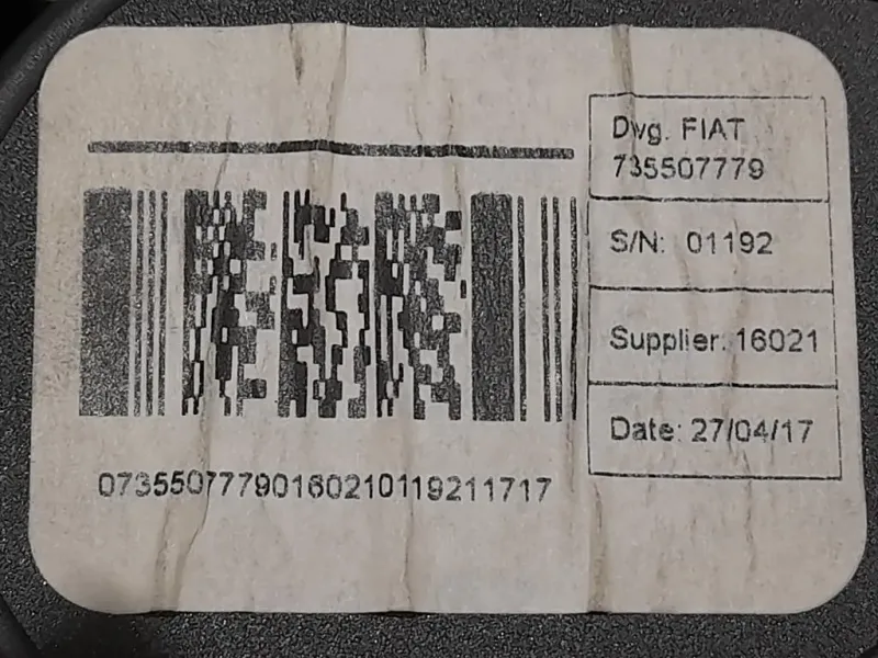 Cintura DI Sicurezza Sedile ANT DX 735507779 Citroen Jumper III 2014