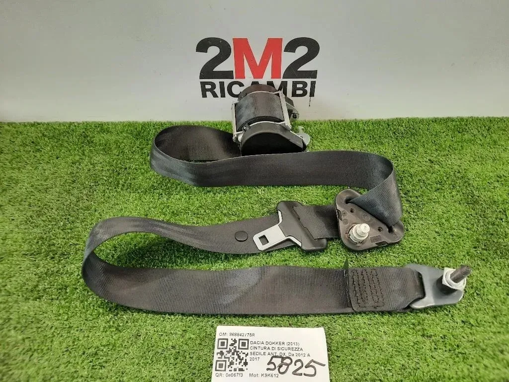 Cintura DI Sicurezza Sedile ANT DX 868843271R Dacia Dokker 2013