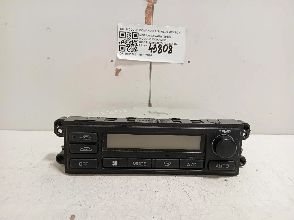 Modulo Comando Riscaldamento Clima MODULO COMANDO RISCALDAMENTO CLIMA Nissan Navara 2010