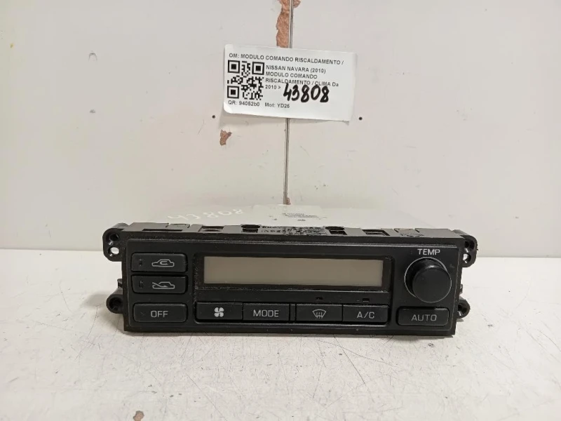 Modulo Comando Riscaldamento Clima MODULO COMANDO RISCALDAMENTO CLIMA Nissan Navara 2010