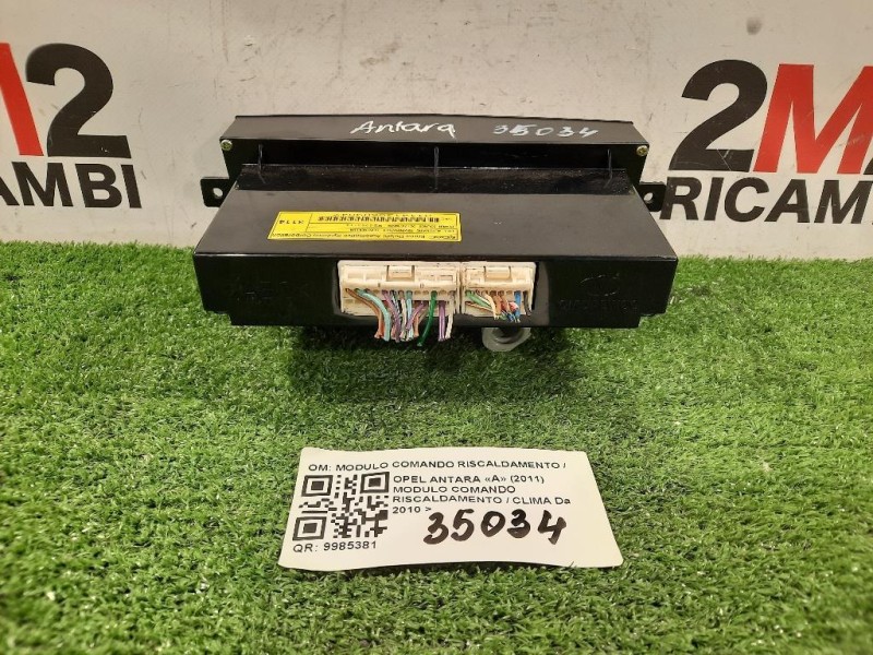 Modulo Comando Riscaldamento Clima MODULO COMANDO RISCALDAMENTO CLIMA Opel Antara A 2011