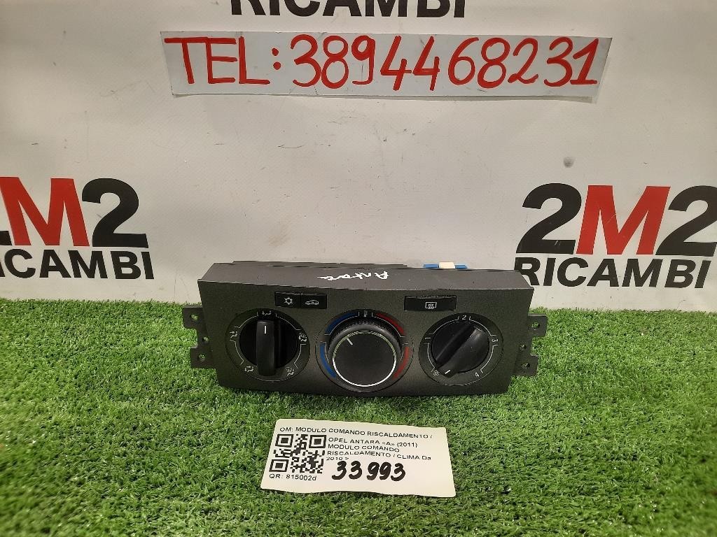Modulo Comando Riscaldamento Clima MODULO COMANDO RISCALDAMENTO CLIMA Opel Antara A 2011