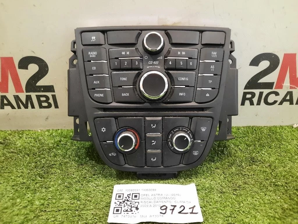 Modulo Comando Riscaldamento Clima 13360091 13360099 Opel Astra J 2010
