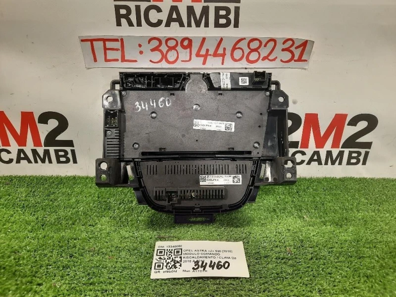 Modulo Comando Riscaldamento Clima 13346050 Opel Astra J SW 2010