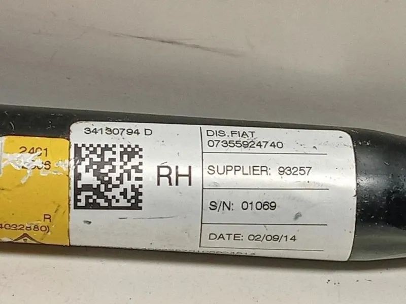 Cintura DI Sicurezza Sedile ANT DX 34193362 Fiat 500L 2013