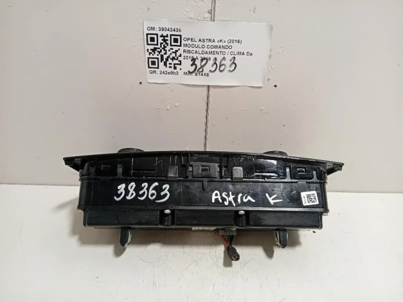 Modulo Comando Riscaldamento Clima 39042438 Opel Astra K 2016