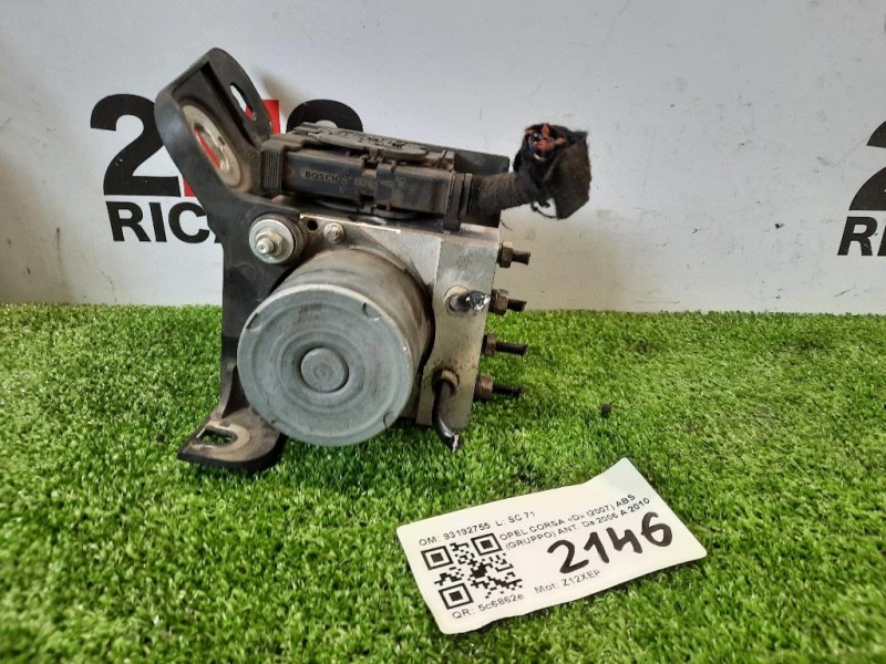 ABS Gruppo ANT 93192755 Opel Corsa D 2007