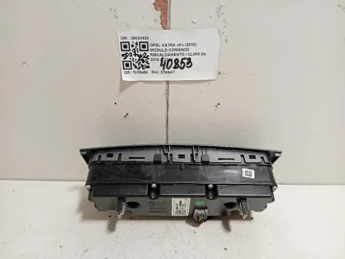 Modulo Comando Riscaldamento Clima 39042438 Opel Astra K 2016