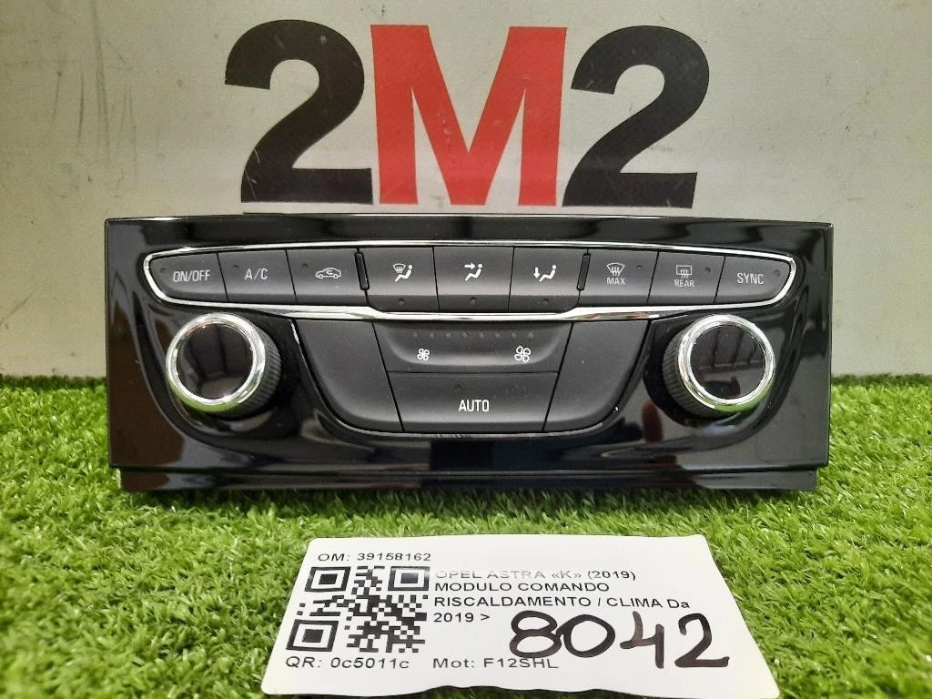 Modulo Comando Riscaldamento Clima 39158162 Opel Astra K 2019
