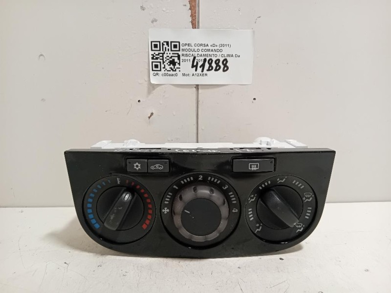 Modulo Comando Riscaldamento Clima 466119570 Opel Corsa D 2011
