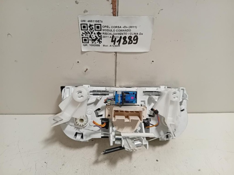 Modulo Comando Riscaldamento Clima 466119570 Opel Corsa D 2011