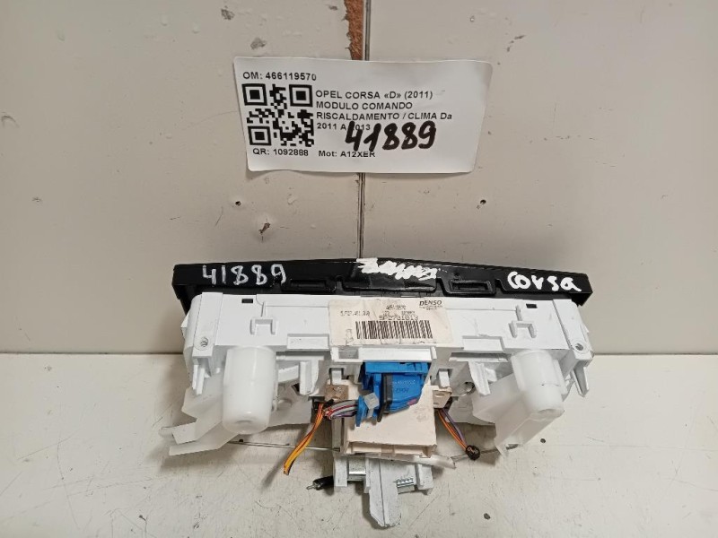 Modulo Comando Riscaldamento Clima 466119570 Opel Corsa D 2011