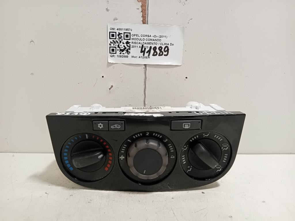 Modulo Comando Riscaldamento Clima 466119570 Opel Corsa D 2011
