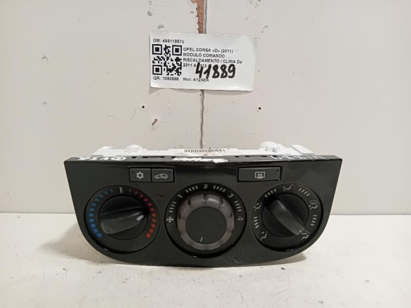 Modulo Comando Riscaldamento Clima 466119570 Opel Corsa D 2011