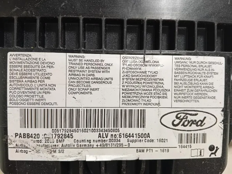 Air-bag Passeggero 616441500A Ford KA II 2009