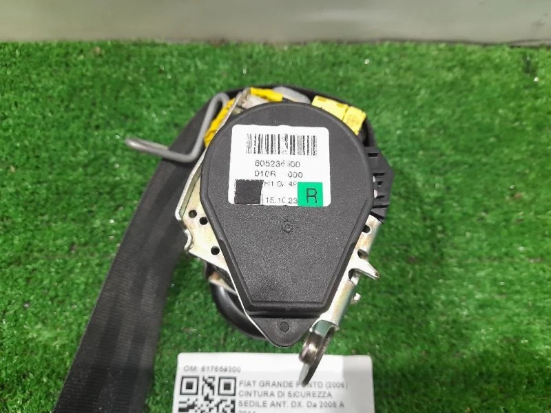 Cintura DI Sicurezza Sedile ANT DX 617659300 Fiat Grande Punto 2006