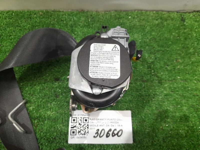 Cintura DI Sicurezza Sedile ANT DX 617659300 Fiat Grande Punto 2006