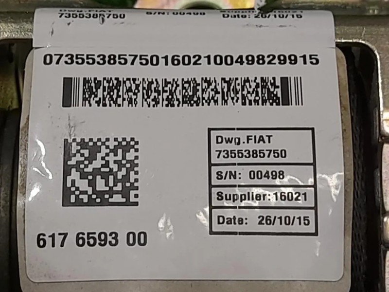 Cintura DI Sicurezza Sedile ANT DX 617659300 Fiat Grande Punto 2006