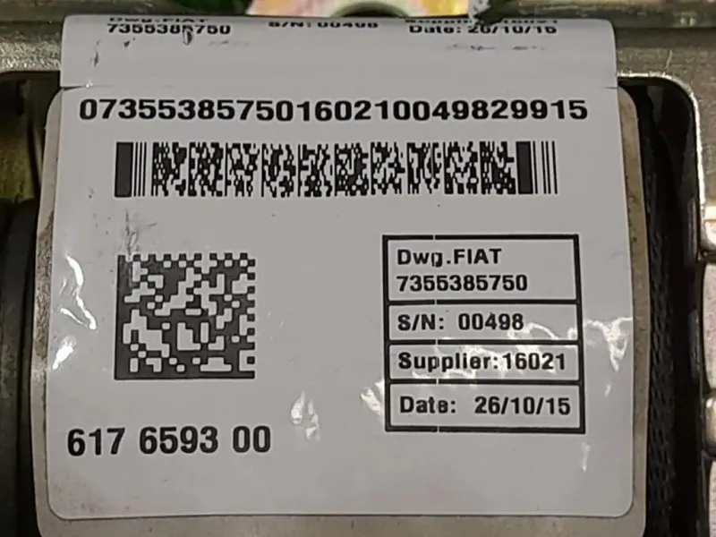 Cintura DI Sicurezza Sedile ANT DX 617659300 Fiat Grande Punto 2006