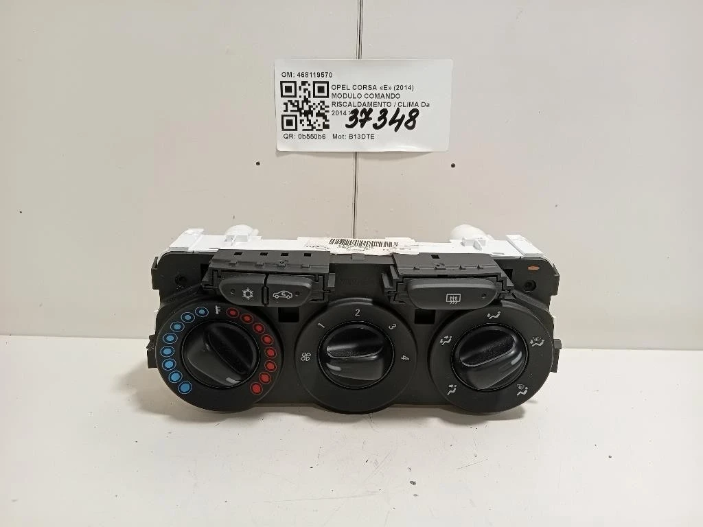 Modulo Comando Riscaldamento Clima 468119570 5W8210217 Opel Corsa E 2014