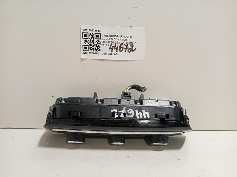 Modulo Comando Riscaldamento Clima 39231053 Opel Corsa F 2019