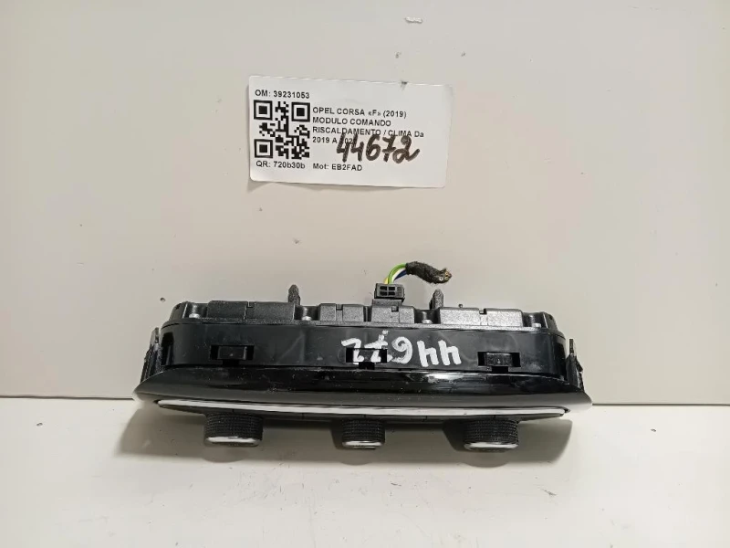 Modulo Comando Riscaldamento Clima 39231053 Opel Corsa F 2019