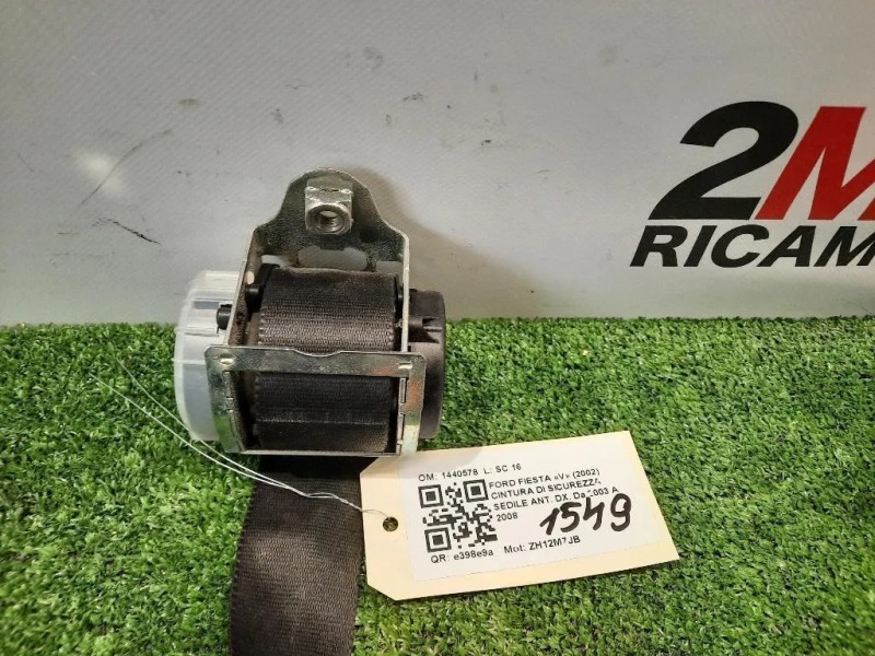 Cintura DI Sicurezza Sedile ANT DX 1440578 Ford Fiesta V 2002