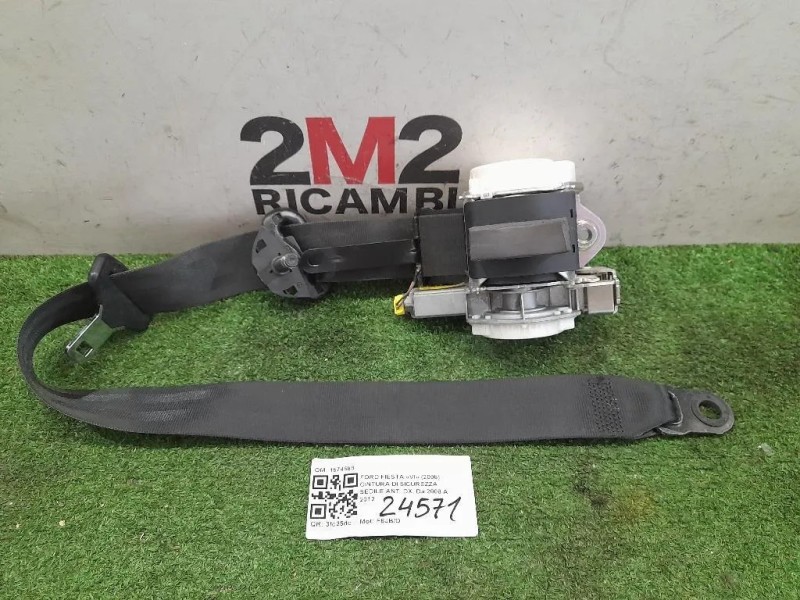 Cintura DI Sicurezza Sedile ANT DX 8V51A61294CK Ford Fiesta VI 2008