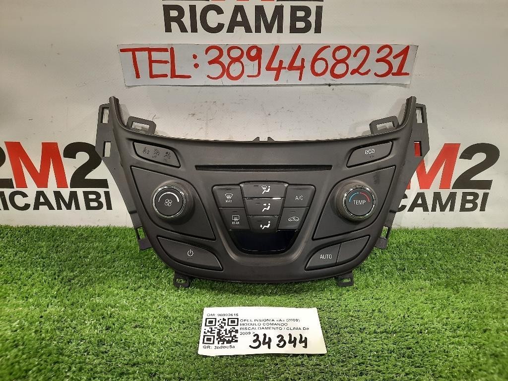 Modulo Comando Riscaldamento Clima 90802615 Opel Insignia A 2009