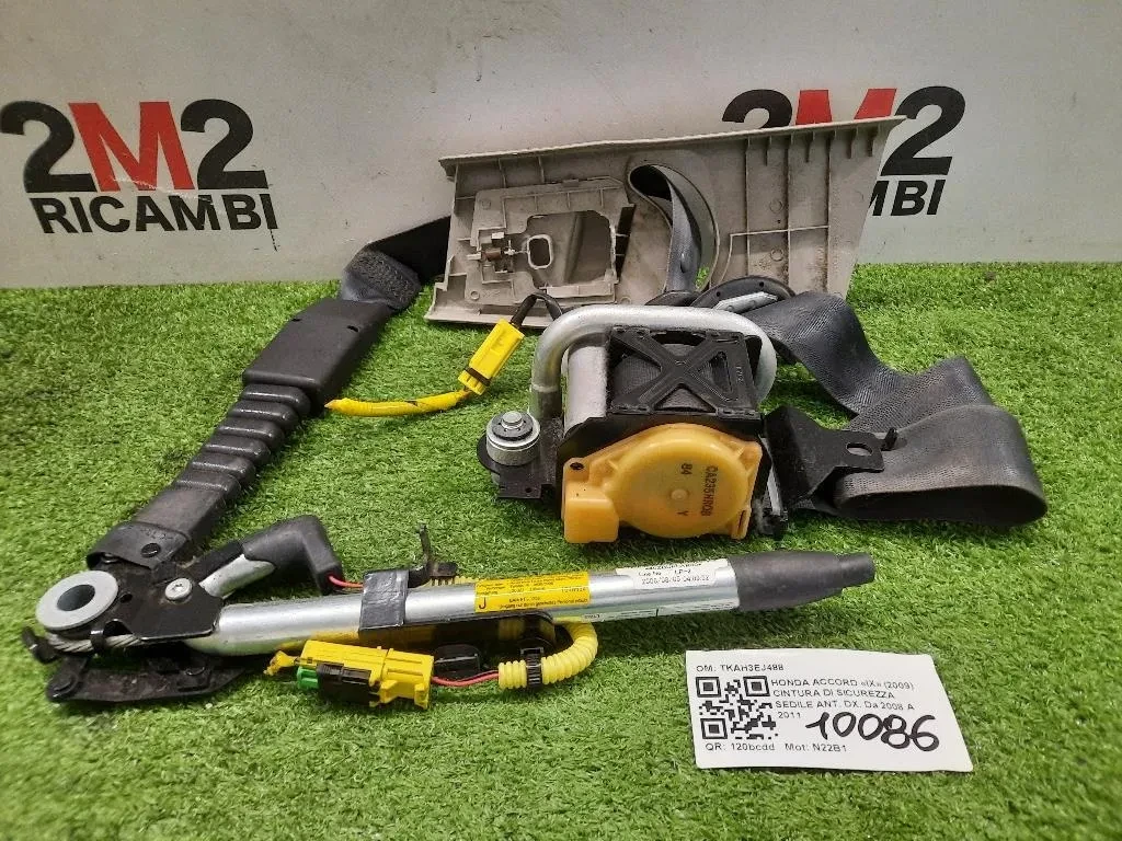 Cintura DI Sicurezza Sedile ANT DX TKAH3EJ488 Honda Accord IX 2009