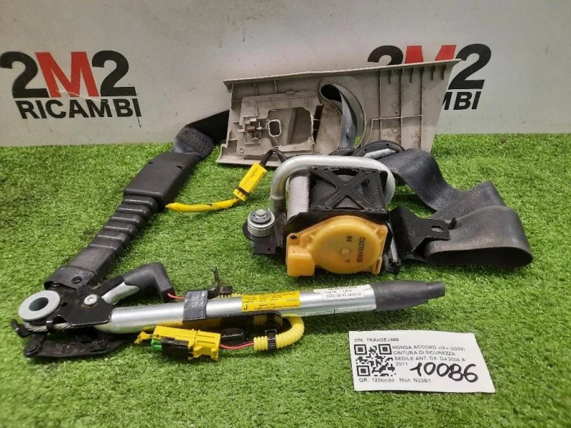 Cintura DI Sicurezza Sedile ANT DX TKAH3EJ488 Honda Accord IX 2009