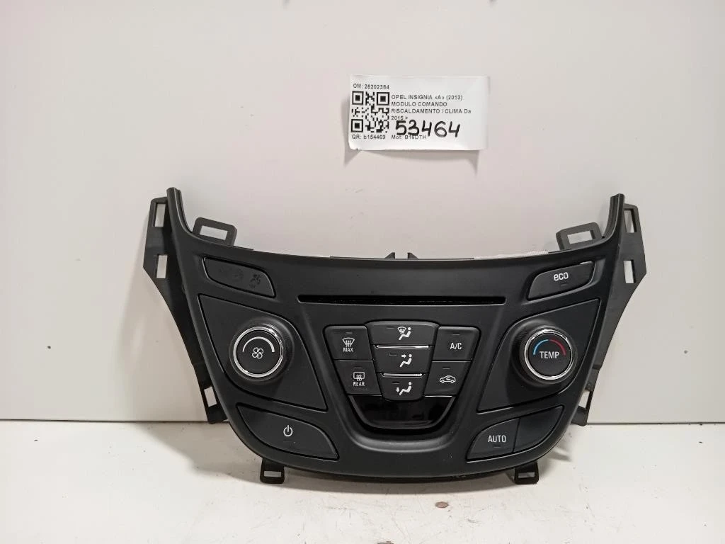 Modulo Comando Riscaldamento Clima 26202384 Opel Insignia A 2013