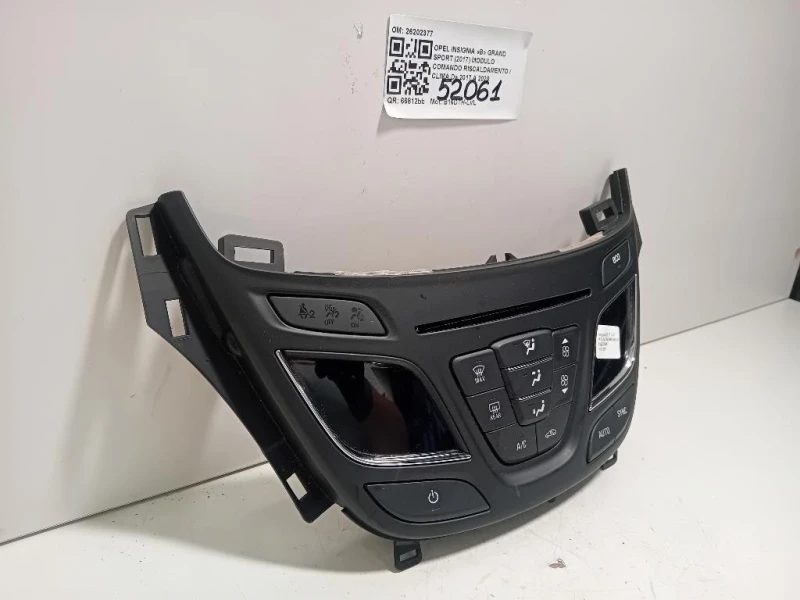Modulo Comando Riscaldamento Clima 26202377 Opel Insignia B Grand Sport 2017