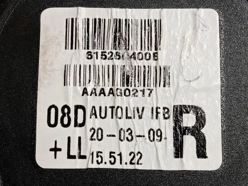 Cintura DI Sicurezza Sedile ANT DX 615260400B Hyundai I10 I 2008