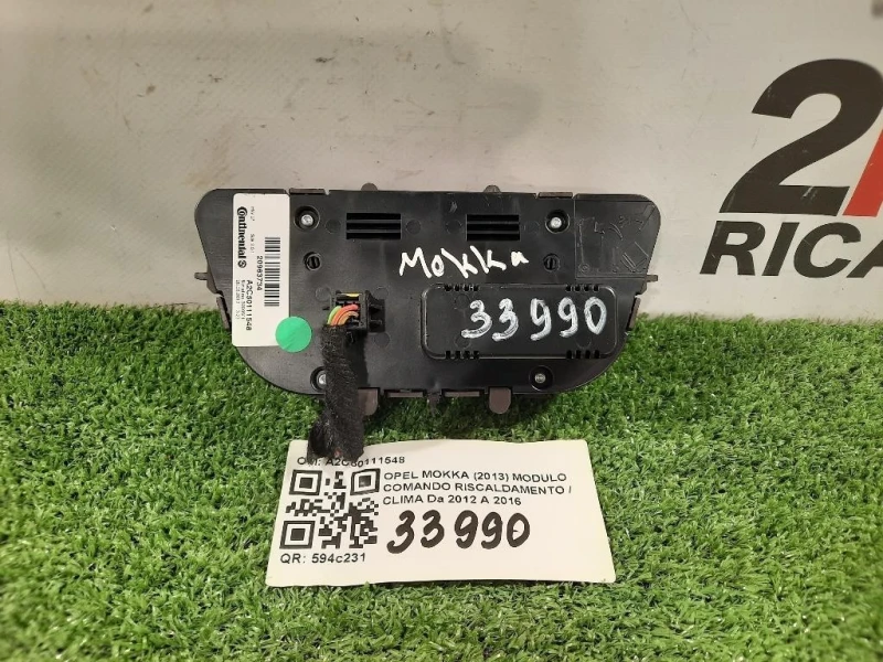 Modulo Comando Riscaldamento Clima A2C50111548 Opel Mokka 2013