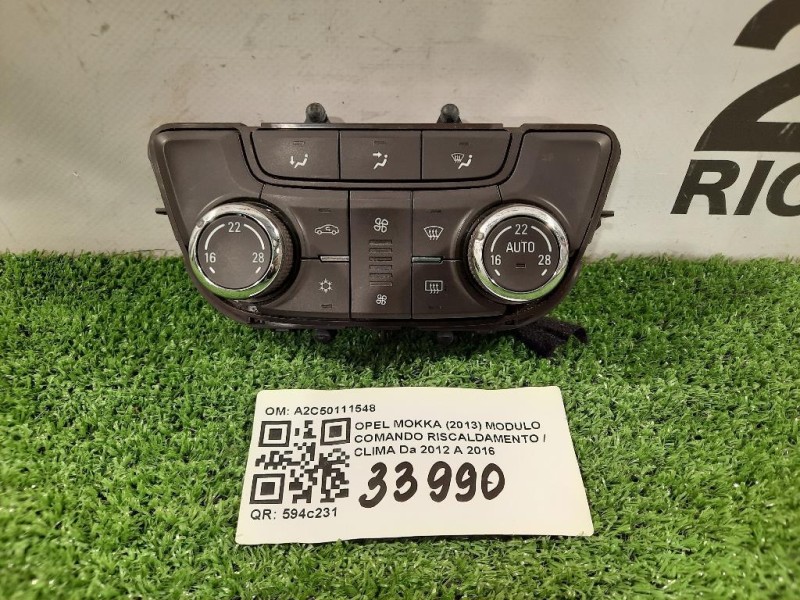 Modulo Comando Riscaldamento Clima A2C50111548 Opel Mokka 2013