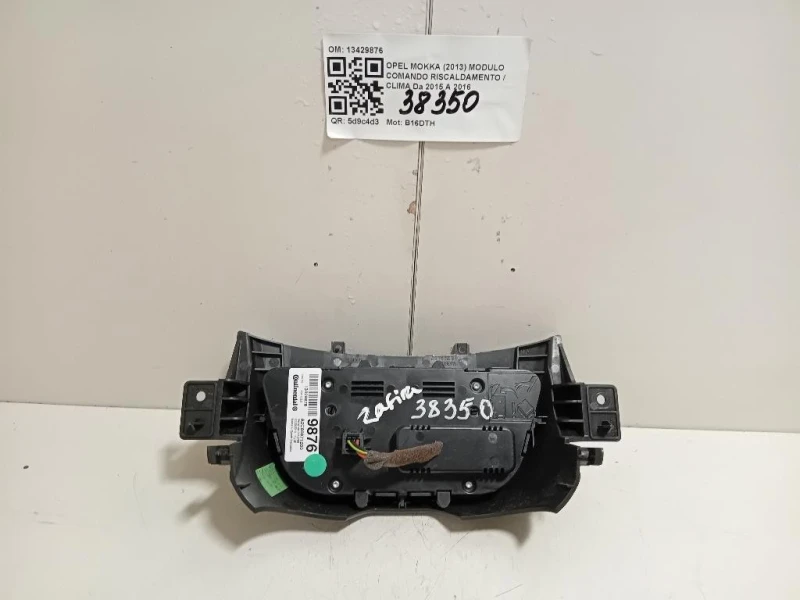 Modulo Comando Riscaldamento Clima 13429876 Opel Mokka 2013
