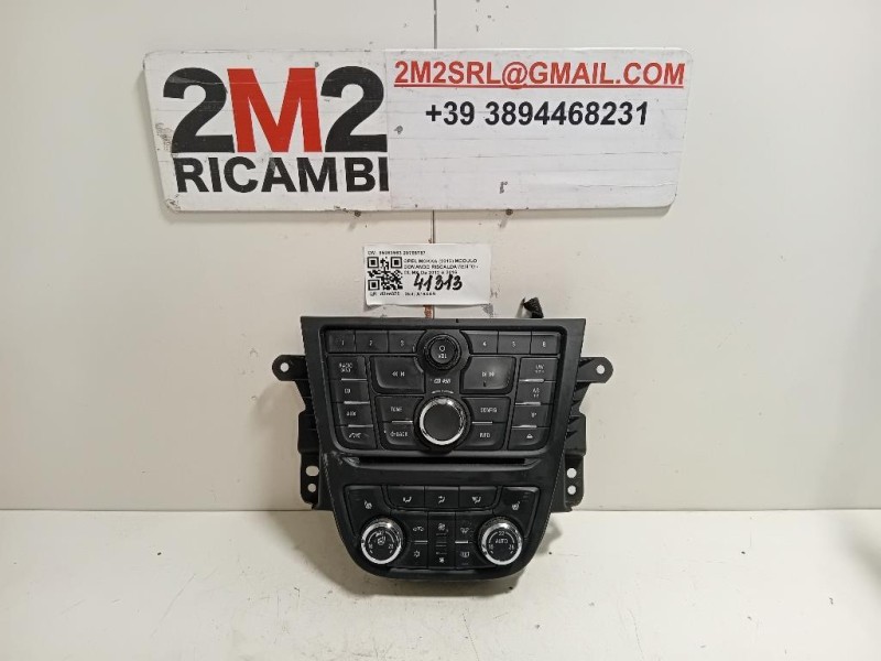 Modulo Comando Riscaldamento Clima 95363963 20765757 Opel Mokka 2013
